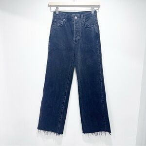 Denim Forum Charcoal Wide Leg Jeans Size 23